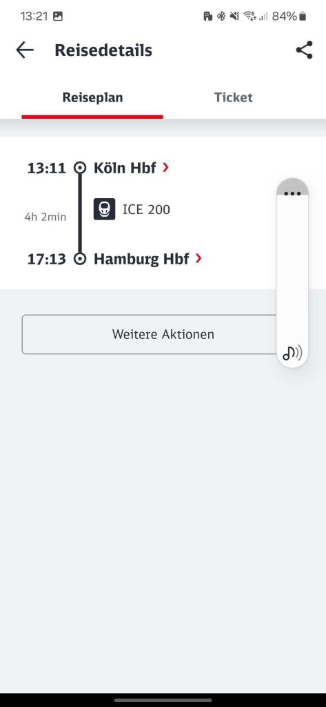Deutsche Bahn Navigator App - Fahrpreiserstattung Ablauf Screenshot 2